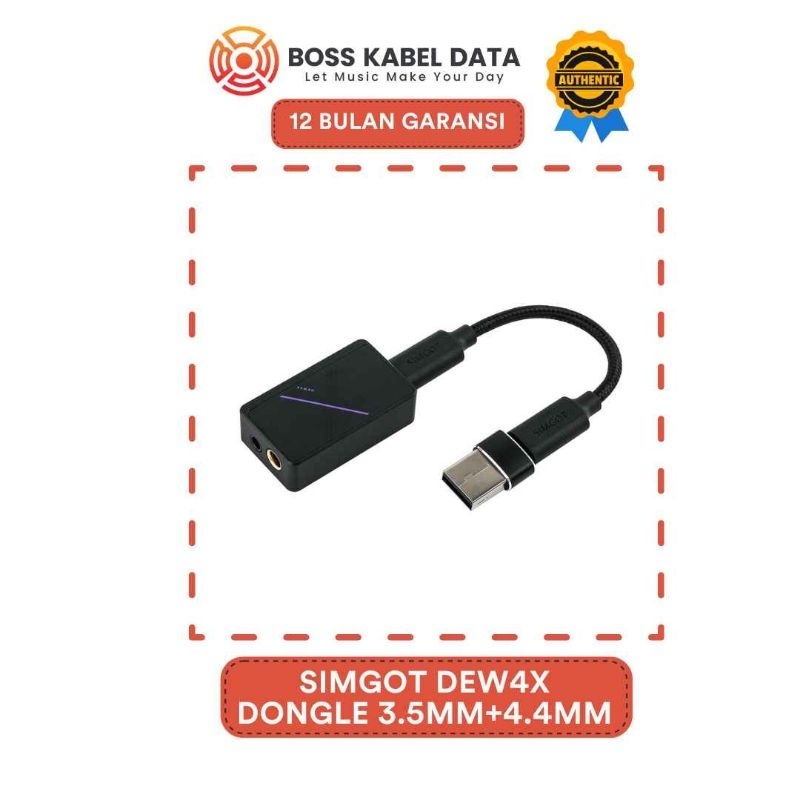 Simgot DEW4X DAC Amplifier Type C Dual Port 3.5mm+4.4mm Chip CS 43198