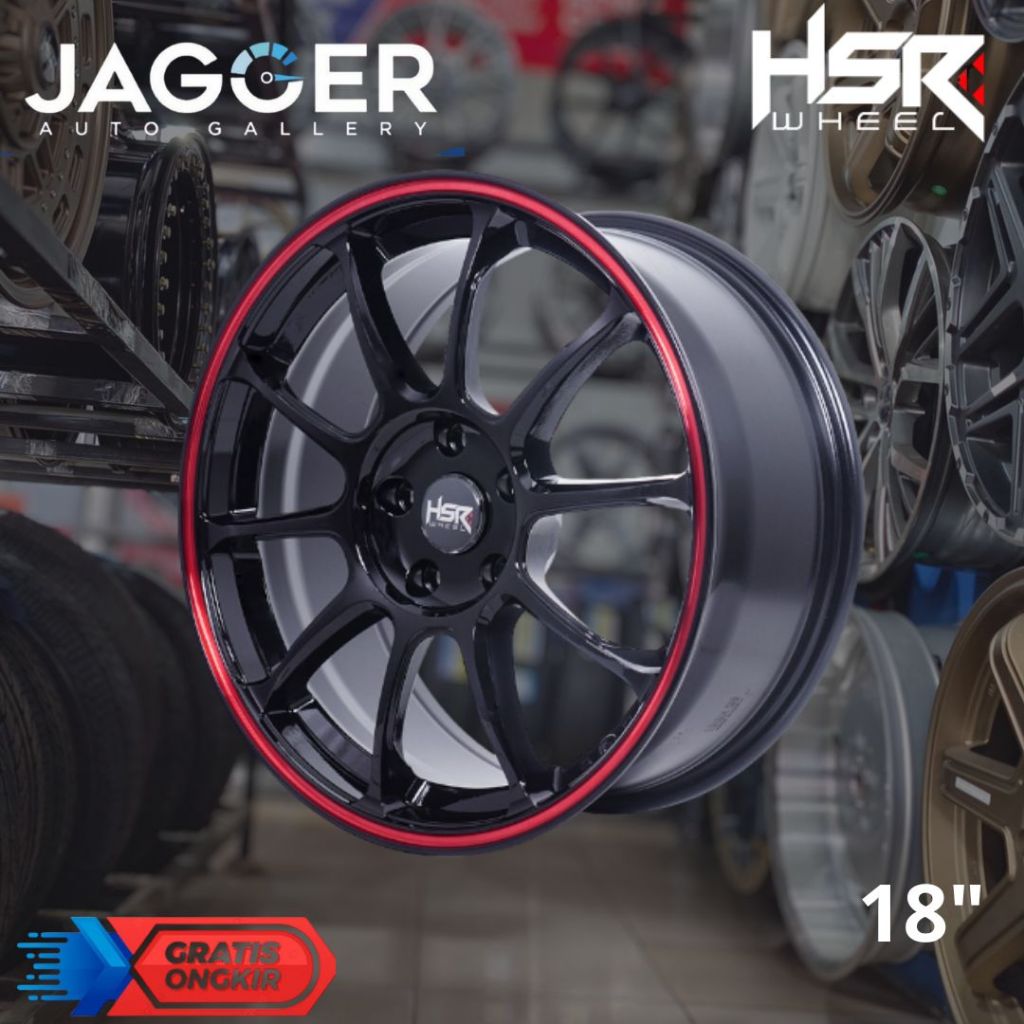 velg mobil racing r18 hsr zero buat inova,xpander,crv dll