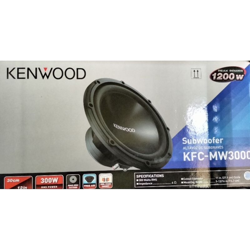 Subwoofer kenwood 12 inch 1200 WATT KFC-MW3000