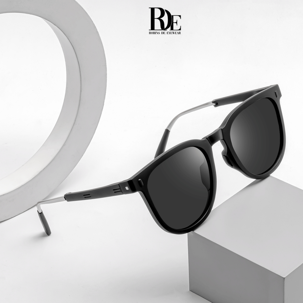 SALE ROBINS Kacamata Hitam Lipat Bulat Anti Radiasi Uv400 Polarized Fashion Pria Wanita 845