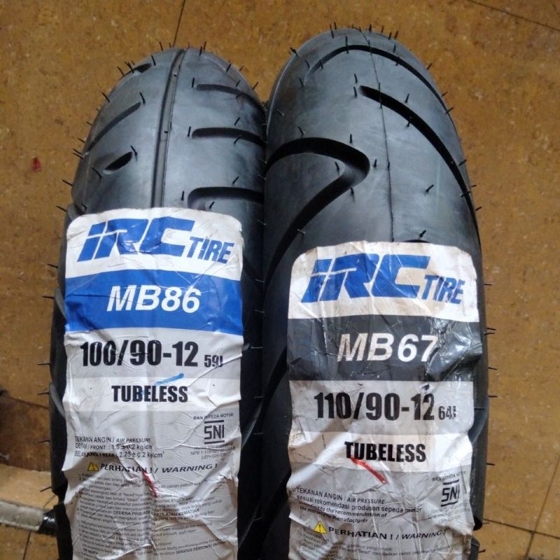 Ban Luar Depan Belakang Scoopy New ESP Donat 110/90 - 12 MB67 100/90 -12 MB86 Ring 12 IRC Tubless Tu