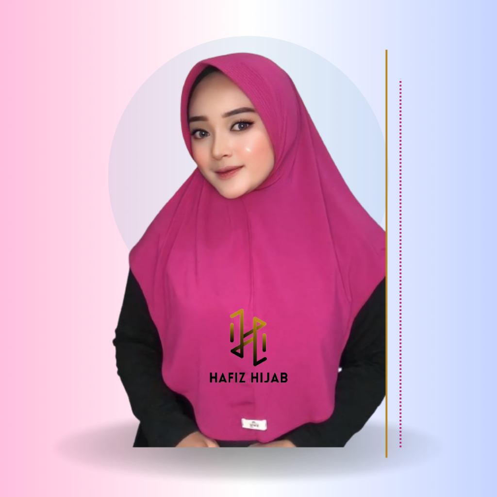 Jilbab Instan Bergo Hamidah Pet Tebal Jersey Premium