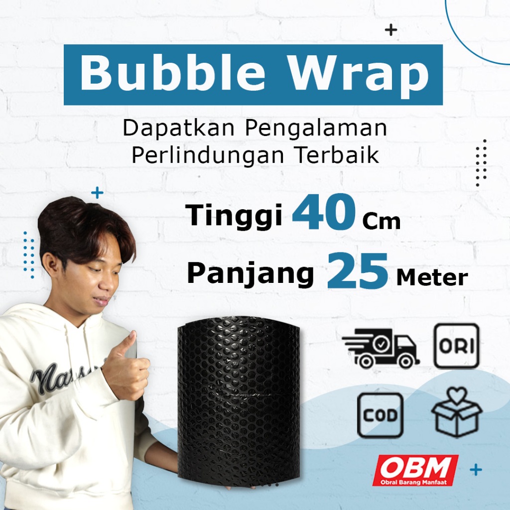 

Ultimate Protection! Bubble Wrap 40 CM x 25 M Hitam - Kemasan Ideal untuk Pengiriman!