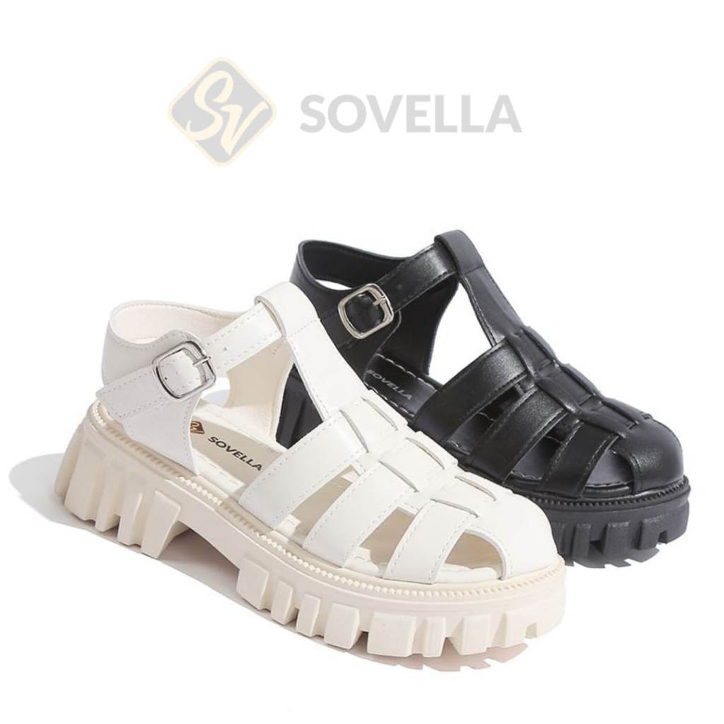 SOVELLA Kailee Sandal Wedges Tali Wanita