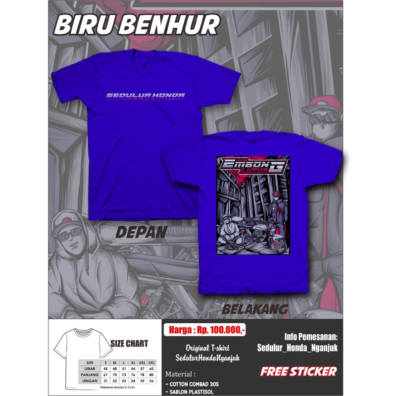 Tshirt ORIGINAL SEDULUR_HONDA_NGANJUK