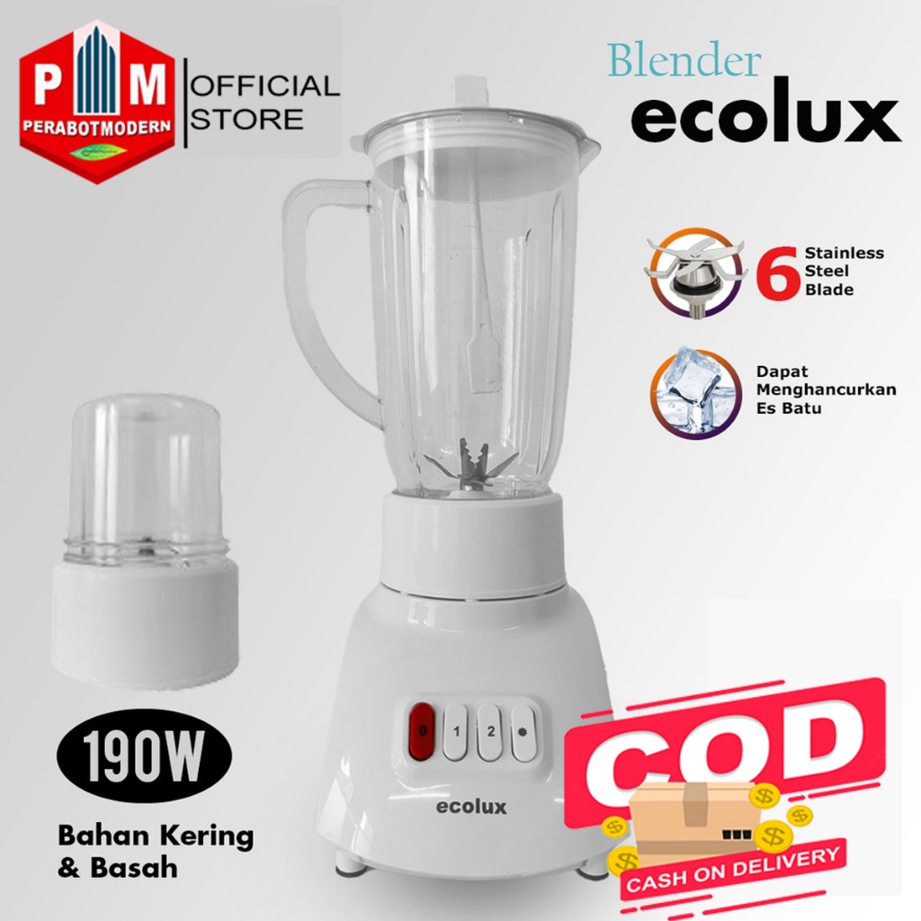 Blender Ecolux / Omicko Plastik Anti Pecah / Blender Serbaguna
