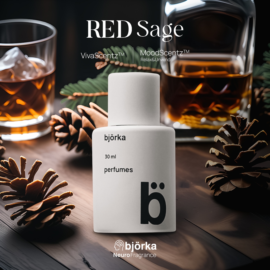 Bjorka RED SAGE Parfum Original Parfum Pria dan Wanita EDP Tahan Lama Neuro Fragrance Official BPOM 