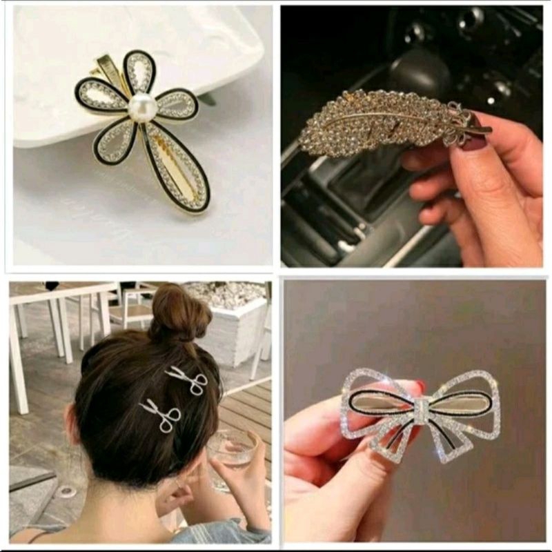 Jepit rambut pesta bling bling | jepit rambut blink blink | jepit rambut pita | jepit rambut bunga |