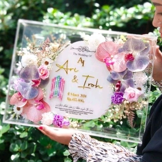 mahar tetes air, mahar transparan, mahar Akrilik tetes air, Mahar telur