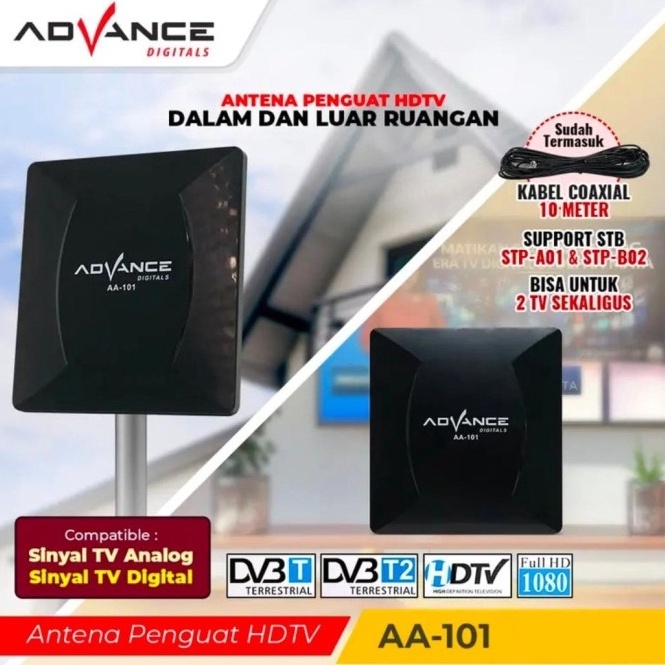 NSc ADVANCE  Antena TV Indoor Outdoor TV Digital Analog Tabung dan LED AA11