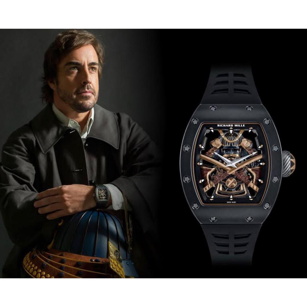 Jam Tangan Pria Automatic Swiss RM 47 Tourbillon Samurai Clean 1:1 Black Dial