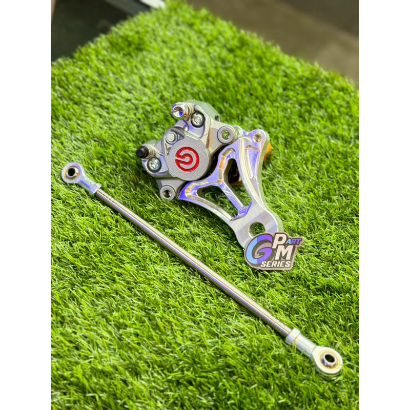 Breket dudukan kaliper belakang CNC ninja R SS RR 2piston disk standar 220mm belakang