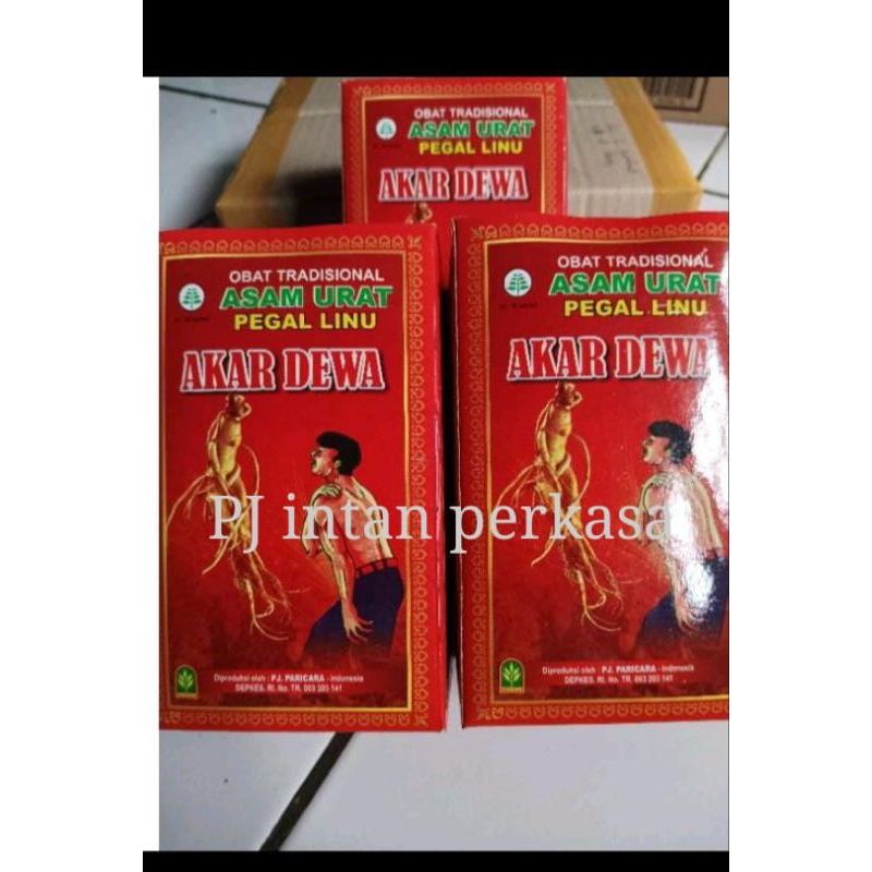 asam urat pegel linu jamu akar dewa