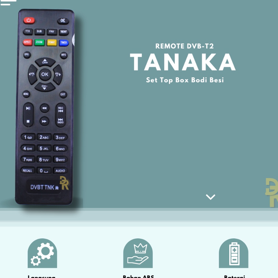 Ciptakan Gaya Anda dengan Diskon Spesial Remot Remote Set Top Box Tanaka Stb DvbT2 Tanaka Bodi besi 