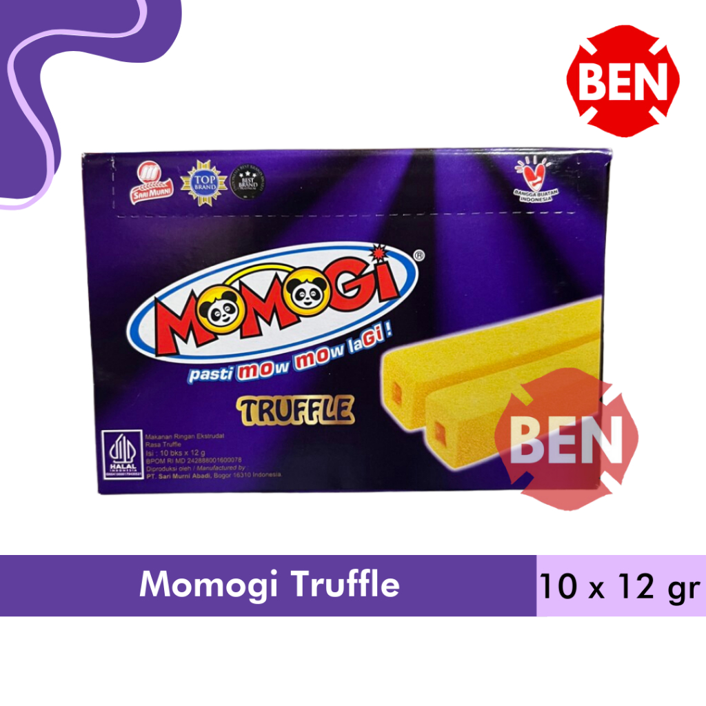 

Momogi Stick TRUFFLE 1 Box 10Pcs MakananRingan Snack Trufle Besar Ungu