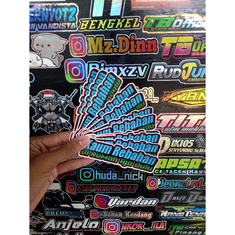 

stiker vynil kaum rebahan stikervynil