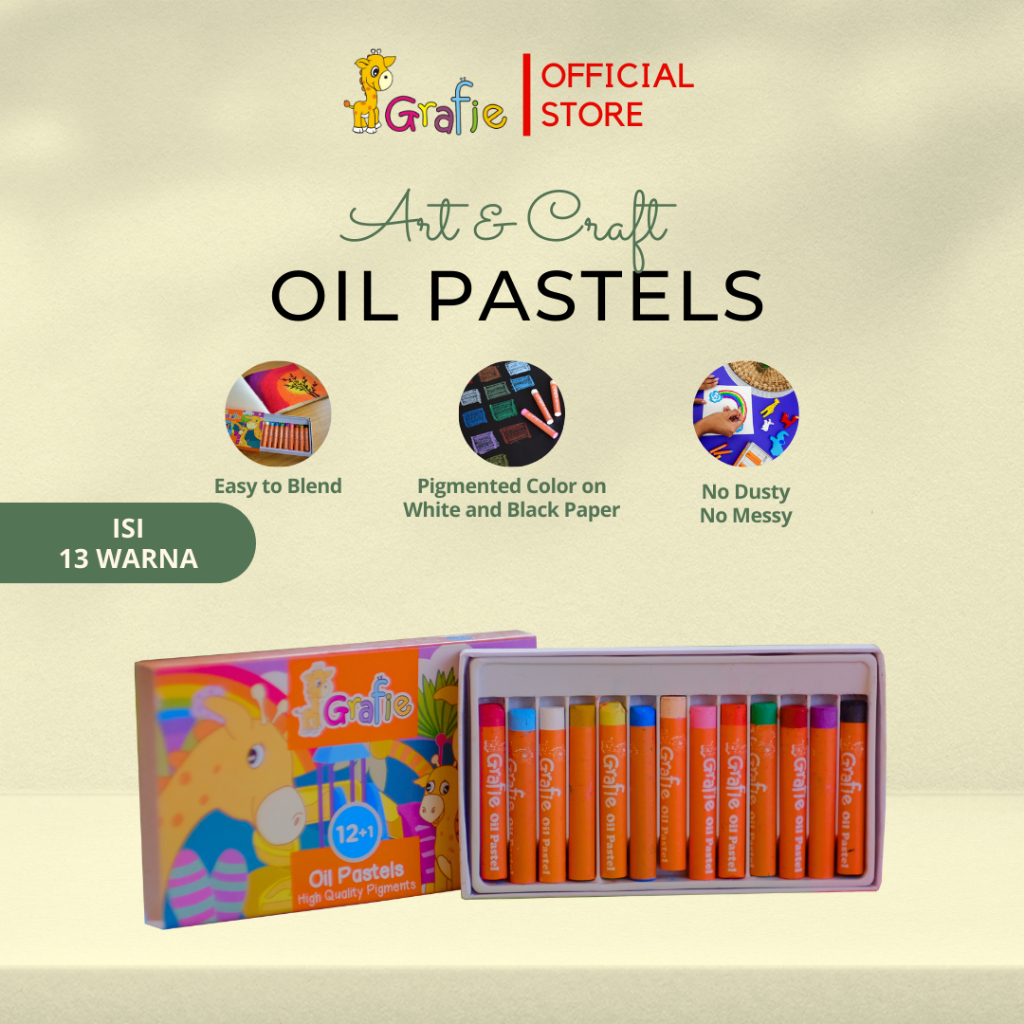 

GRAFIE Oil Pastel 12+1 Krayon