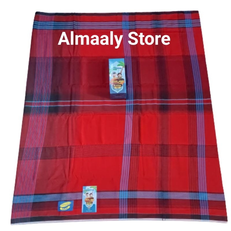 Sarung atlas Junior 425 Sarung anak motif kotak-kotak dan polos