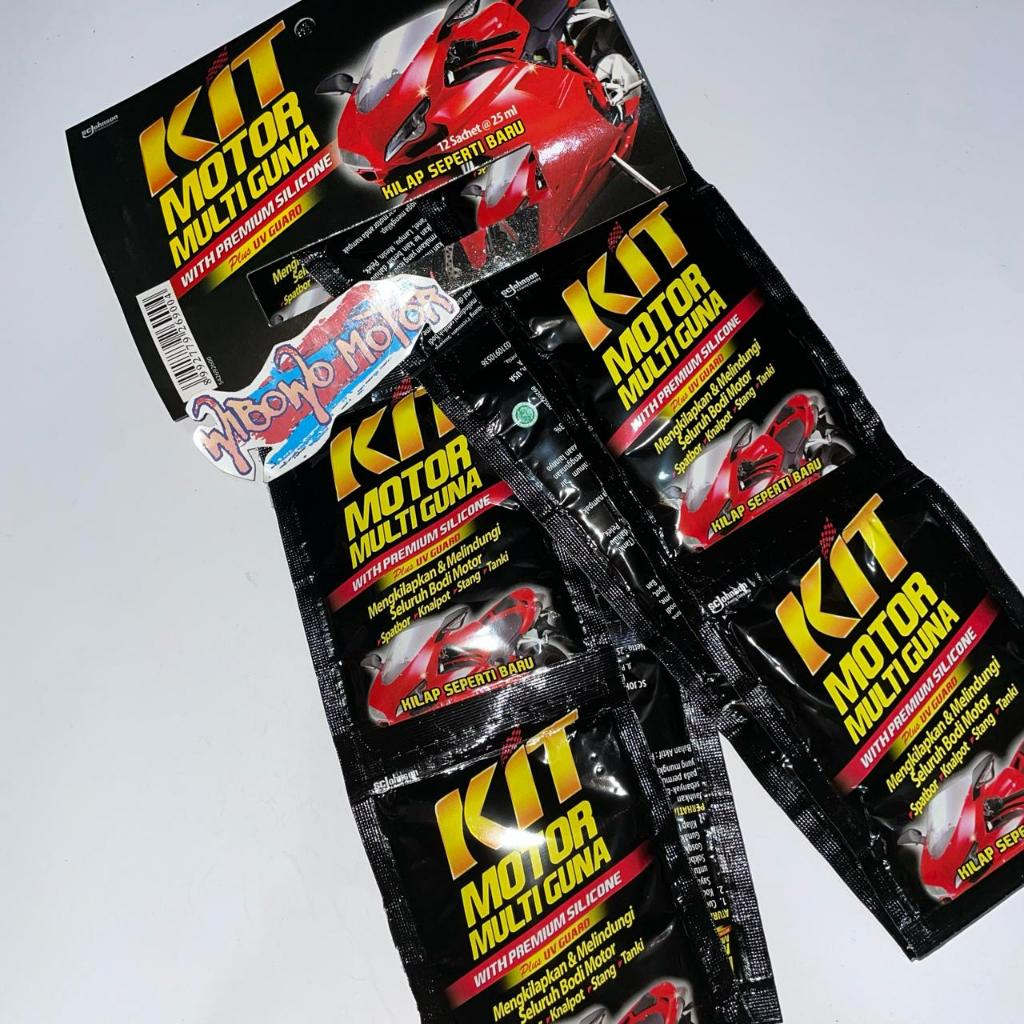 KIT MOTOR MULTIGUNA 25ML SASETAN SACHET PENGKILAP BODI HARGA PERBIJI