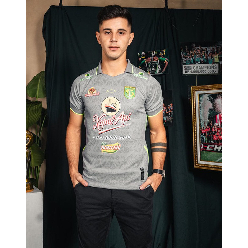 Jersey Persebaya Boxset Authentic Away 2023 Grey