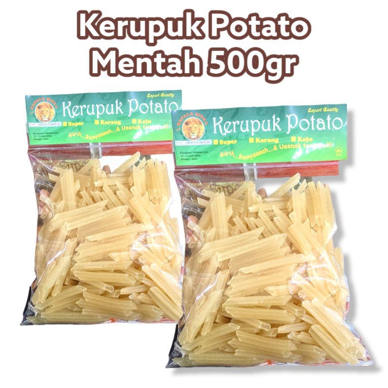 

KERUPUK POTATO STIK MENTAH 500gr