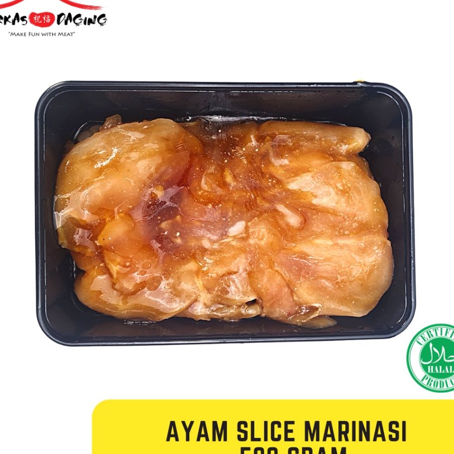 

XG34448 AYAM Marinasi Ayam Fillet Slice Daging Ayam Fillet Dada Marinasi BBQ