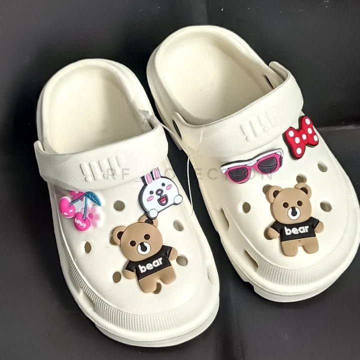 Terlaku Sandal Baim Fuji Anak Perempuan Sandal Karet Anak Cewek Terbaru Sendal Crocs Kekinian Viral