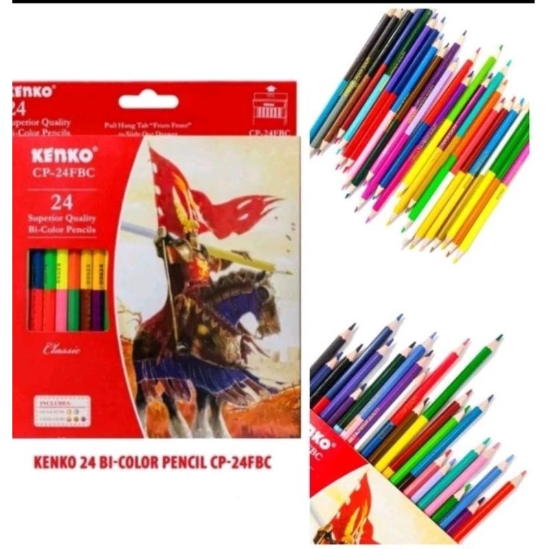 

Pensil Warna KENKO 24 warna Bi-color CP-24FBC ( 48 warna dengan 2 sisi ) Color Pensil