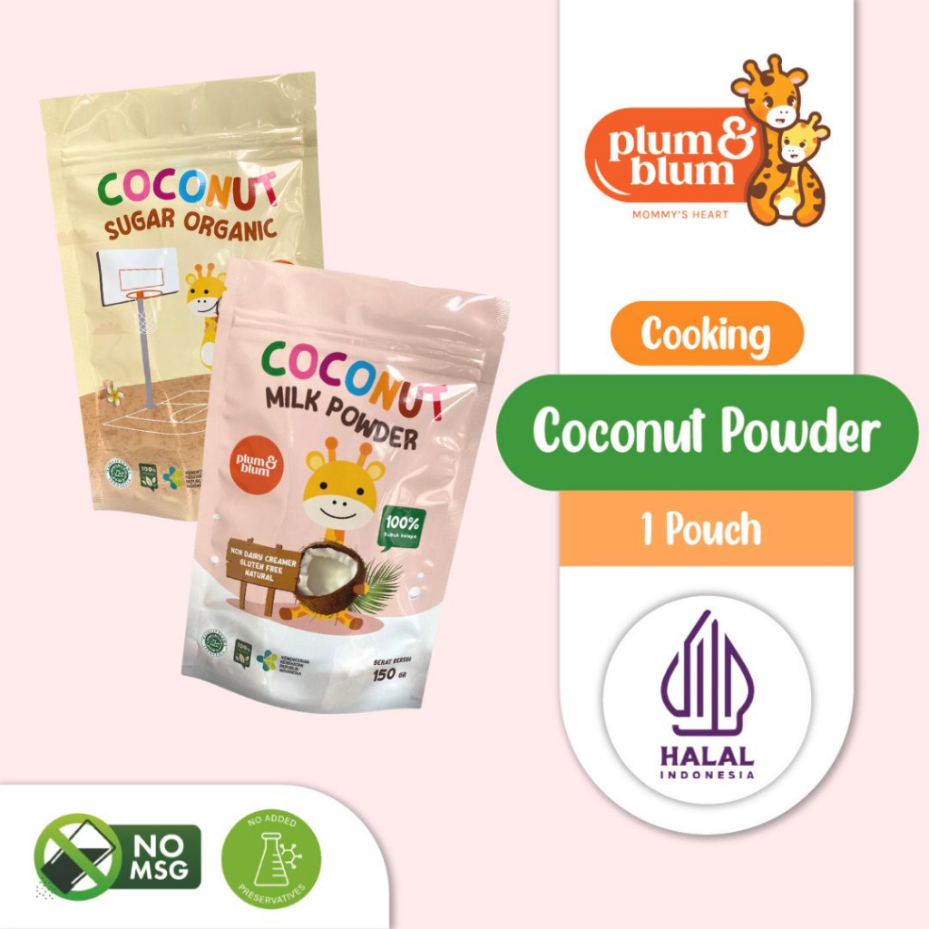 

Plum & Blum Santan Mpasi Coconut Milk Powder BB booster dan sugar organik (gula)- 150 gr / Santan Bubuk Mpasi Bayi / Coconut Powder Plum N Blum / Santan Asli new