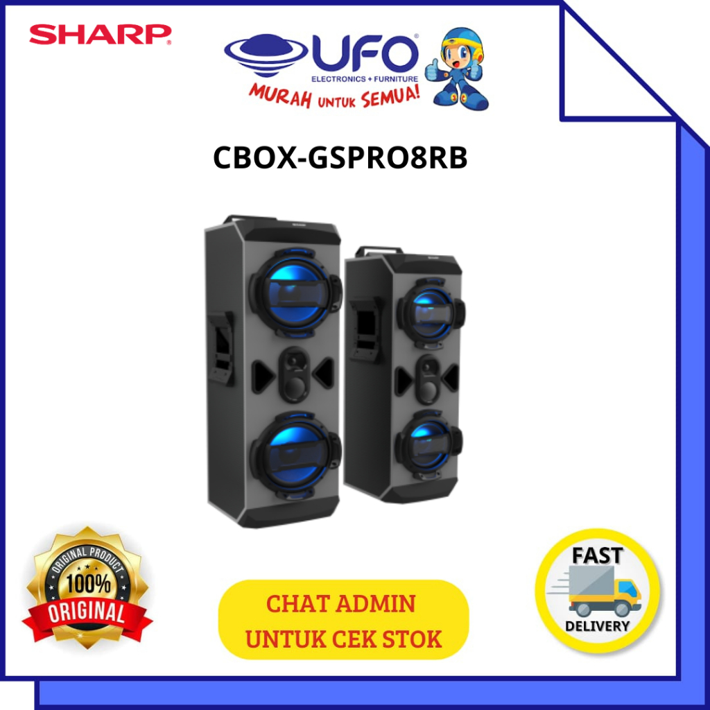 SHARP CBOX-GSPRO8RB SPEAKER AKTIF PRO SERIES