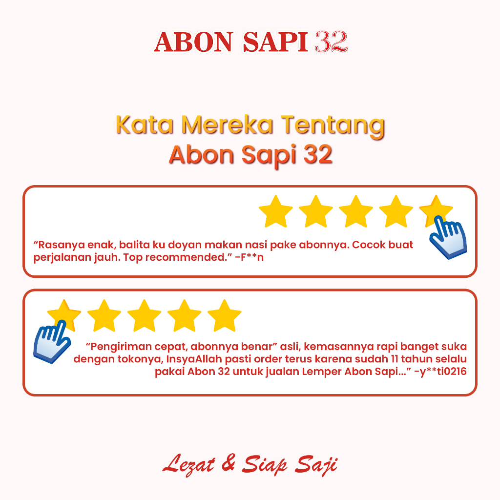 

ABON SAPI POLOS PREMIUM LEZAT DAN SIAP SAJI KEMASAN 350GR
