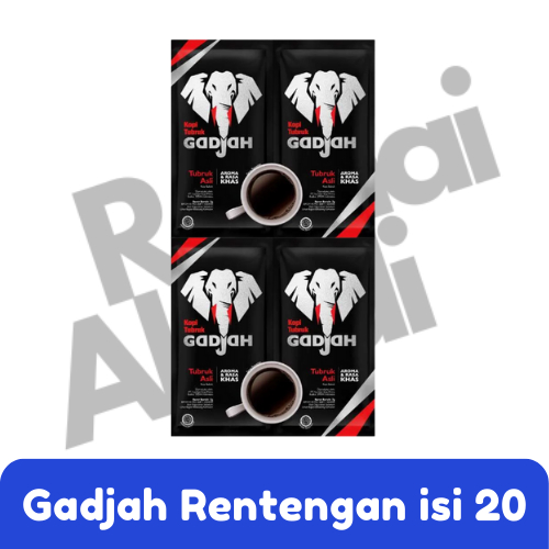 

KOPI TUBRUK GADJAH ASLI TWIN PACK ISI 20 SACHET | AROMA DAN RASA KHAS