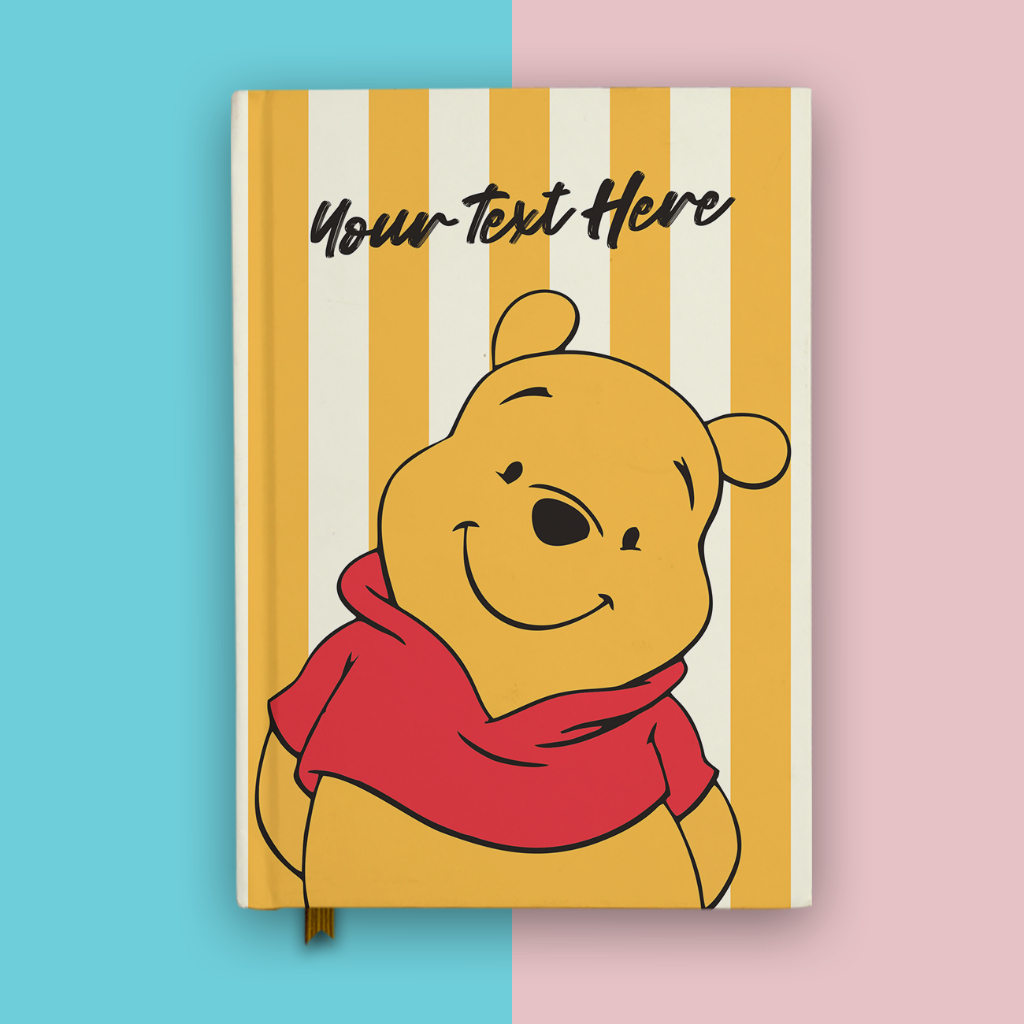 

Buku Catatan Notebook Winnie The Pooh 2 Cartoon Custom Nama Jurnal Diary Notes Hardcover
