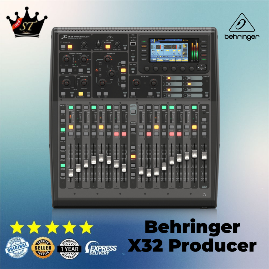 BEHRINGER X32 Producer X 32 X-32 Mixer Digital 32 Channel 16 Analog