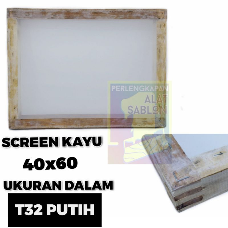 

SCREEN KAYU SABLON UD 40X60 T32 PUTIH