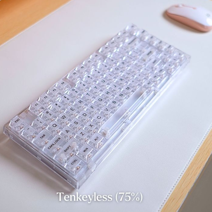 Keyboard Mechanical Wireless Transparan / Wireless Bluetooth Mechanical Transparent Keyboard Hot