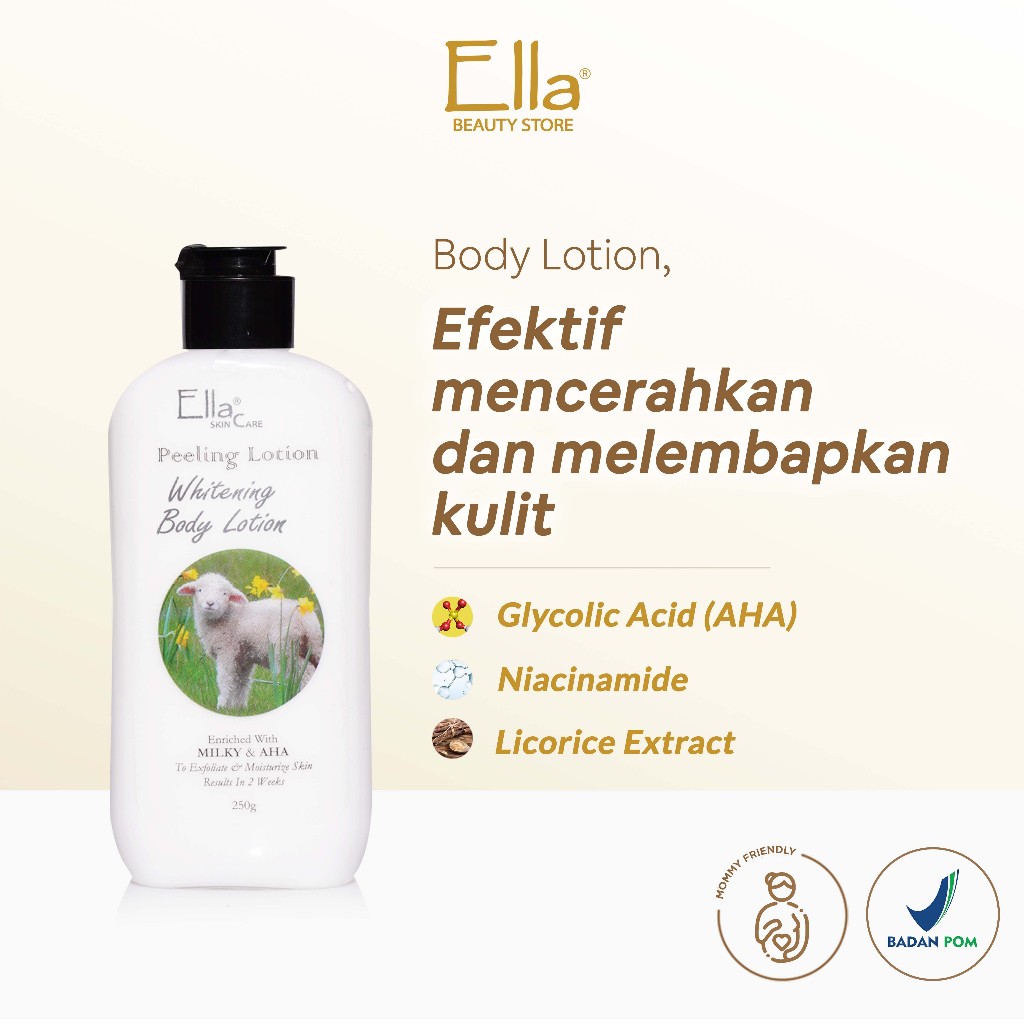 Lotion Pemutih Malam/Goat Lotion Ella Skin Care