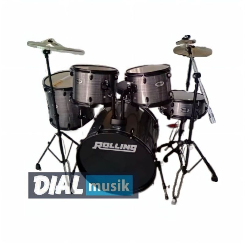 Rolling JB1016 Hairline Black - JB-1016 / JB 1016 / Drum Set Rolling