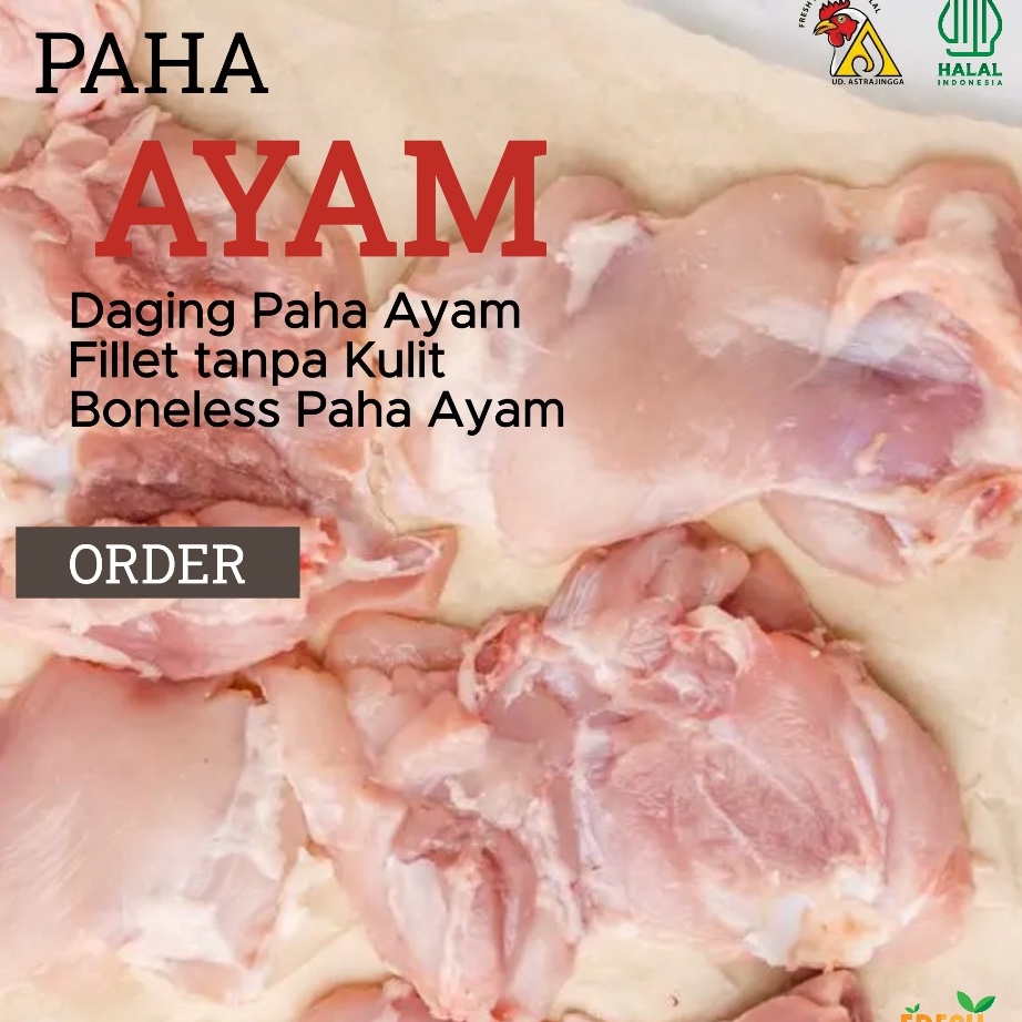 

Terlaris Daging Ayam Paha Fillet Boneless Tanpa Kulit