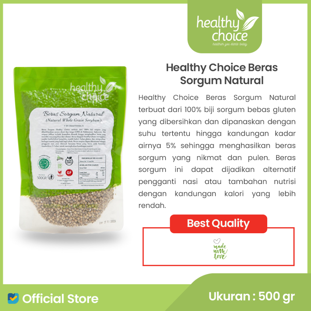 

Healthy Choice Beras Sorghum Natural 500 gr