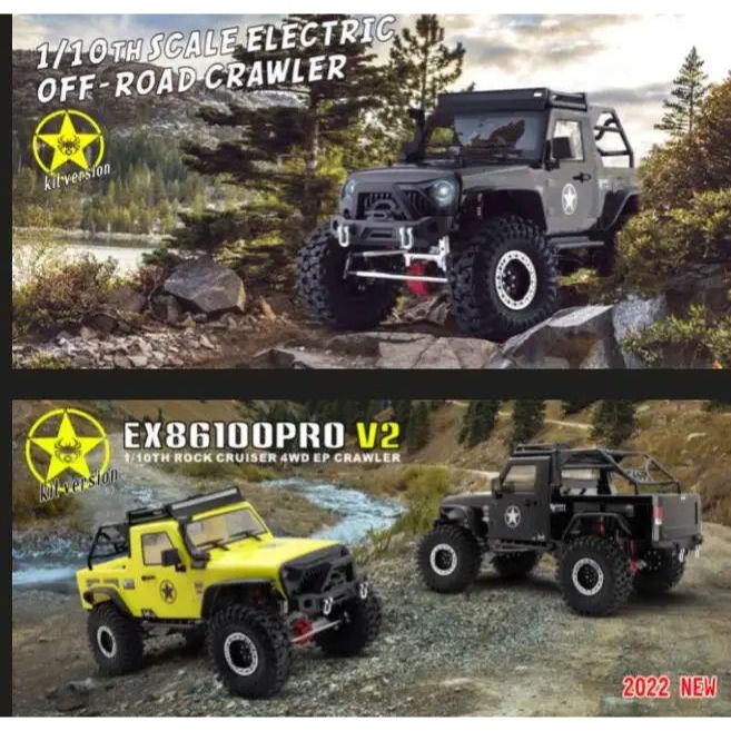 RGT EX86100 PRO V2 RC Adventure 1/10 4WD 0ff-Road Kit Version