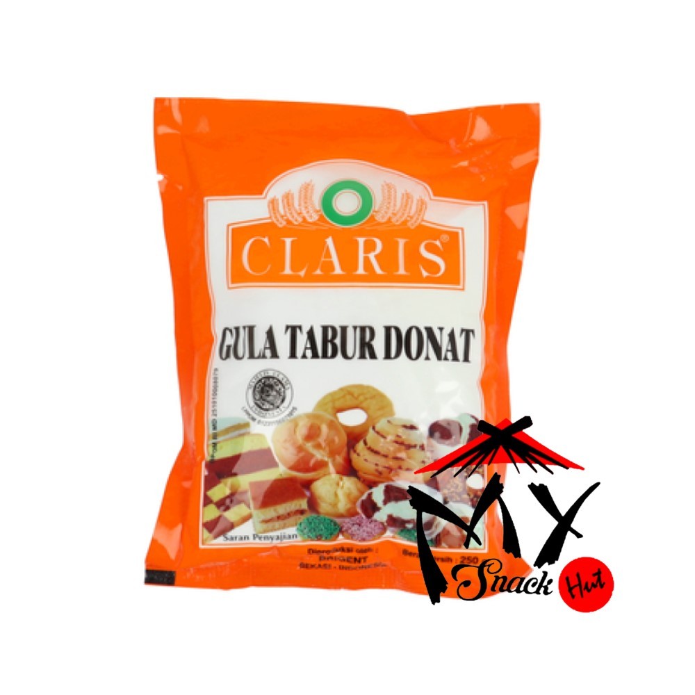 

CLARIS ORANGE GULA TABUR DONAT 250GR - GULA KUE PUTRI SALJU MINT KUNING DINGIN DEXTROSE PUTIH HALAL