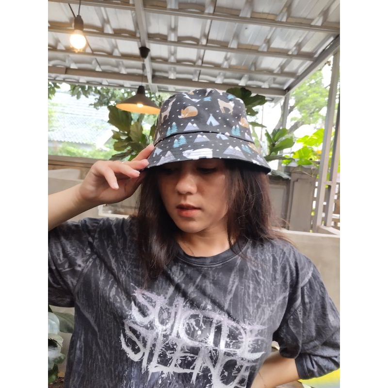 Topi Bucket Hat Korea style, murah