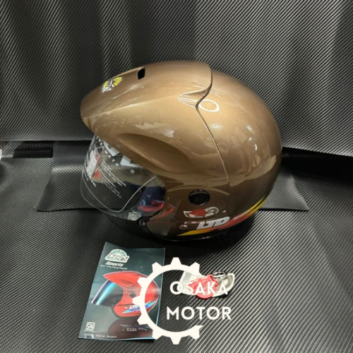 Helm LTD Sports 100% Original Malaysia ISO Coklat SNI Indonesia