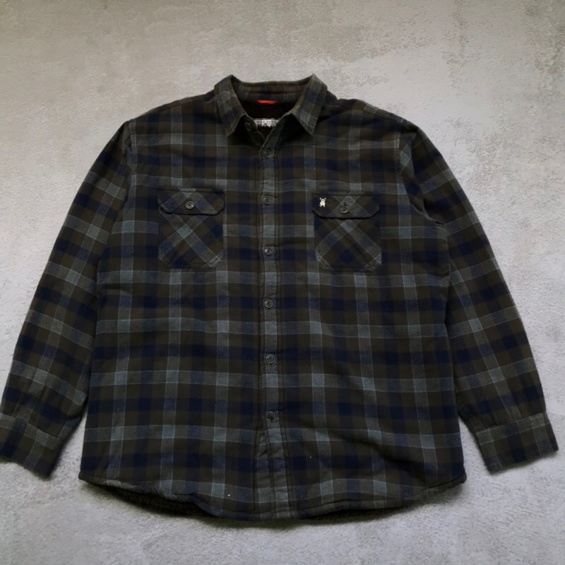 kemeja flanel serpa second, jaket flanel