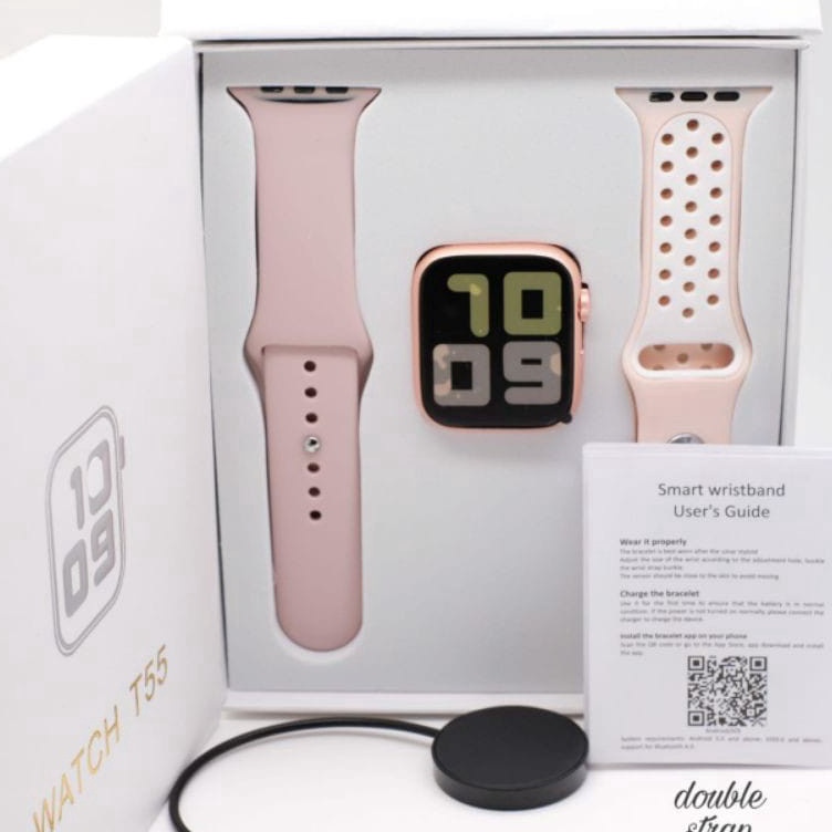uK SmartWatch T5Pro Jam Tangan Pria Wanita Full Layar Sentuh Watch Pemutar Musik Monitor Detak Jantu