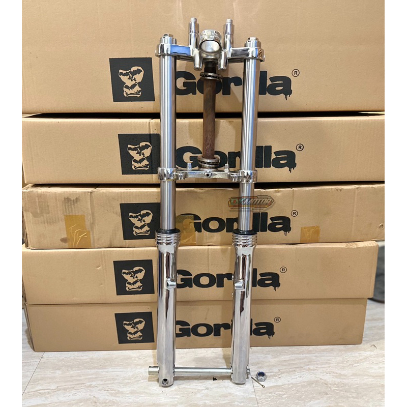 Shock Skok Depan NINJA R Old Gorilla Crom Krom Chrome pnp RX KING RXZ RXK