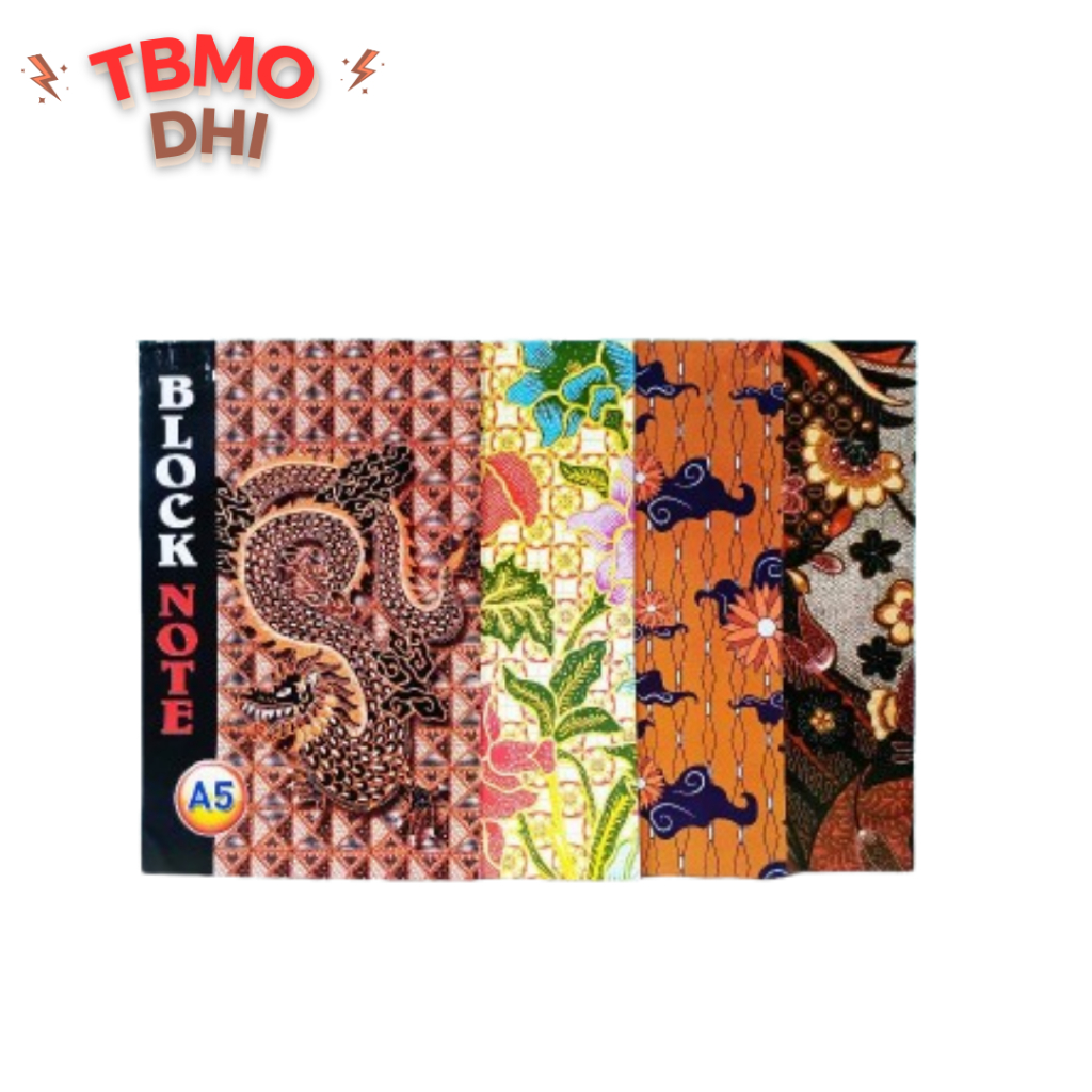 

TBMO BLOCK NOTE HORE 3D / Batik A5 / KECIL MIX POP 1 / FLIPOVER / BUKU CATATAN