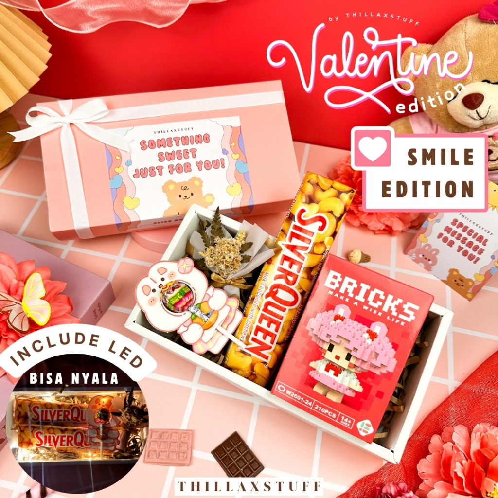 

[SMILE] HAMPERS VALENTINE 2024 | COKELAT BUNGA KADO GIFT BOX PARSEL BINGKISAN HADIAH SOUVENIR HAMPER BIRTHDAY GRADUATION WISUDA ULANG TAHUN