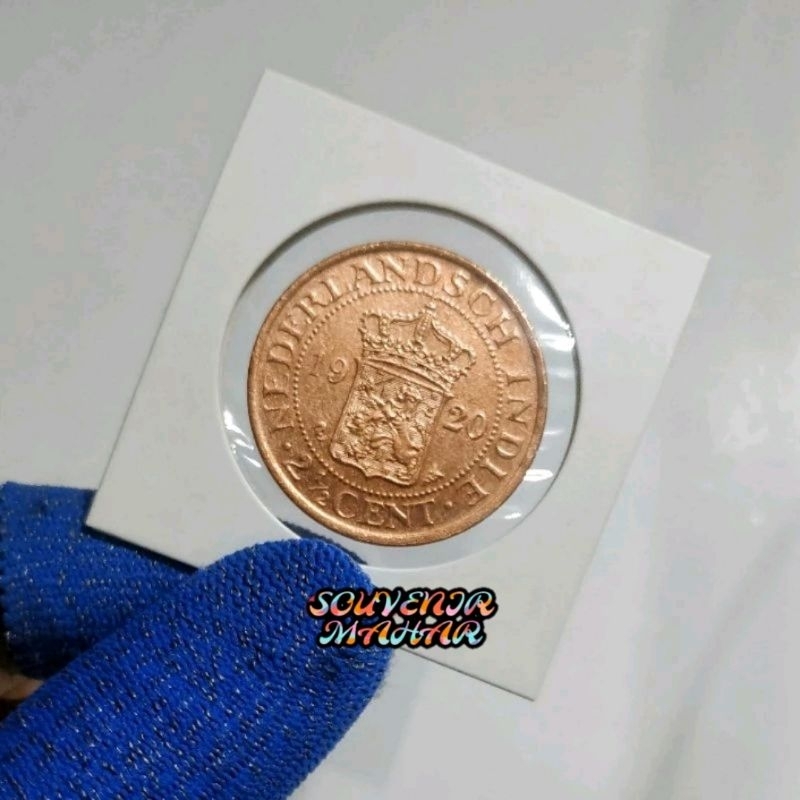 Uang kuno benggol 2 setengah cent tahun 1920 uang kuno indonesia uang kuno belanda uang kerokan